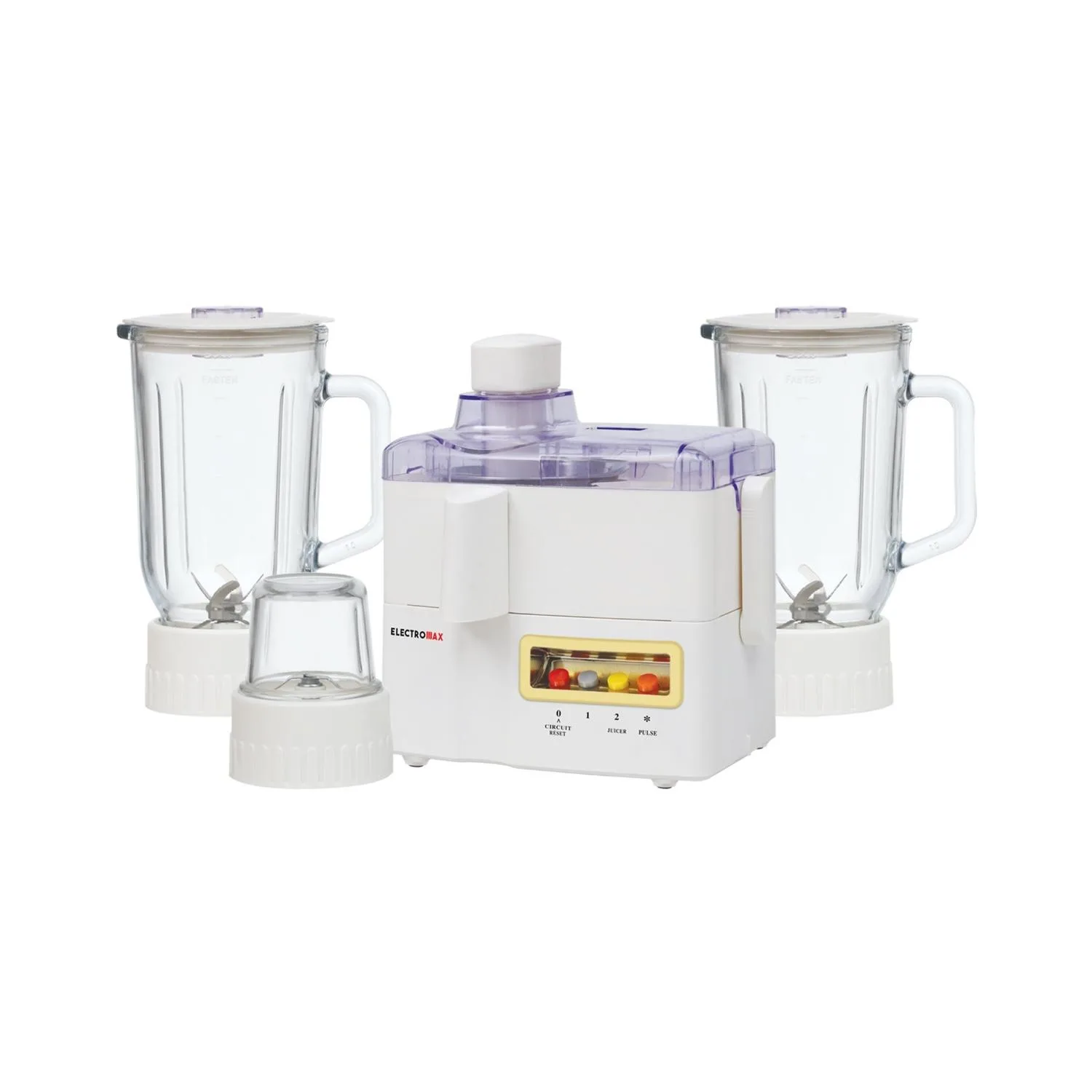 Electromax Food Processor - 4 in 1 (EMFP-4288)